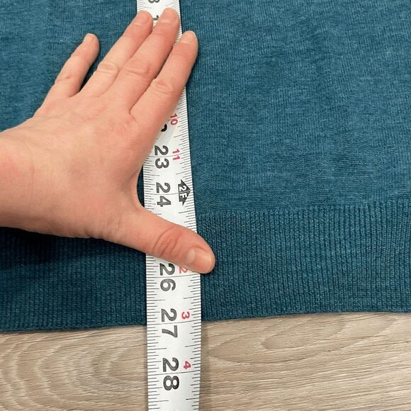 Britches Mens Wool Sweater Tight Knit Pullover V-Neck Blue Sz XL - Picture 6 of 7